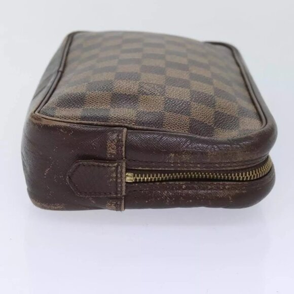 LOUIS VUITTON Damier Ebene Trousse Toilette25 Clutch Bag N47624 LV Auth 90282 - Picture 5 of 16